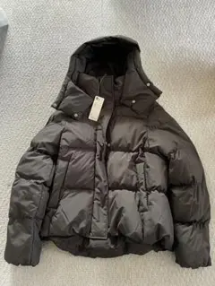 GU フード付きダウンジャケット M 09 BLACK