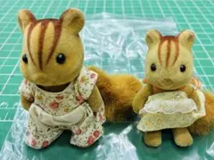 シルバニアファミリー リス人形 2体セット