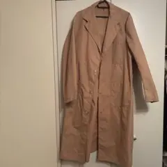 ベージュ ステンカラーコート