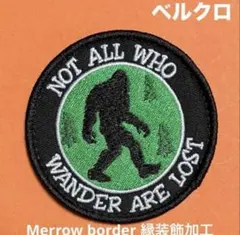 A1450 米国カナダ　ビッグフット　雪男　イエティ　UMA刺繍パッチ　ベルクロ