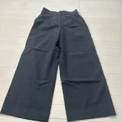タックワイドパンツ Lサイズ グレー