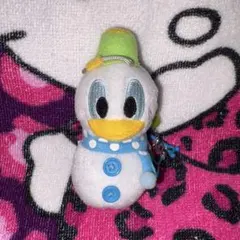 東京ディズニーリゾート ドナルドダック 雪だるま ぬいぐるみ ストラップ
