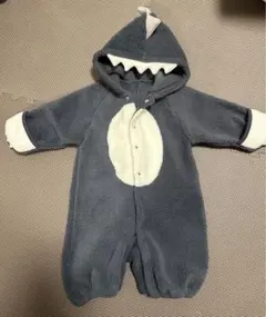 サメデザイン フリースロンパース50〜70㎝