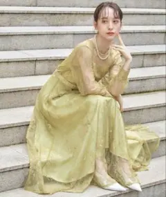 お呼ばれ ドレス 結婚式 ワンピース キャミワンピ