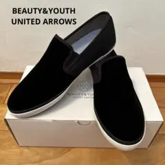 【タイムセール】B&Y UNITED ARROWS ベルベットスリッポン