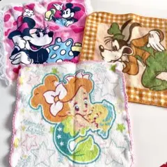 【3枚セット】ディズニー ハンカチタオル 3枚セット