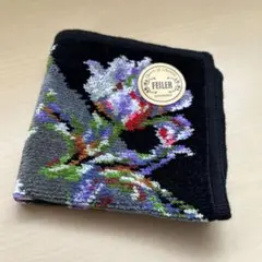 FEILER フェイラー ハンカチ【ブラック・花柄】