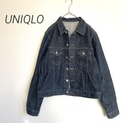 UNIQLO デニムジャケット Gジャン インディゴ 無地 オーバーサイズ
