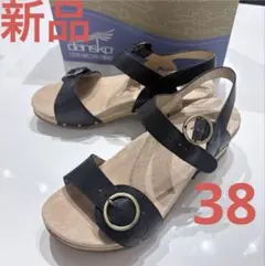 【新品】ダンスコ　サンダル② 黒　38のサムネイル