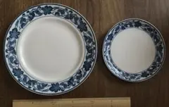 NIKKO ニッコー ダブル フェニックス ぶどう柄　大皿　中皿　2枚セット