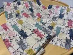 はぎれ ビニールコーティング 猫柄 生地