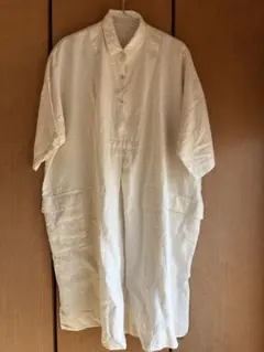 日本製　denier デニール　リネン100％　BIGシャツ ワンピース
