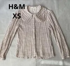 H&M チェックブラウス　未使用品　XS