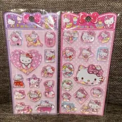 ⒑サンリオ　ハローキティ　シャカシャカ ウォーターシール ステッカー　2点セット