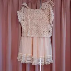 LIZ LISA　リズリサ　オフショルダー レース ミニワンピース ピンク