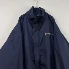 USA製 90s four seasons 刺繍 ブルゾン ジャケット ネイビー