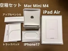 【空箱】iPadAir M2 11インチ、iPhone17、Mac mini 他