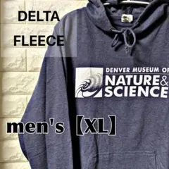 P34【DELTA】プリントパーカー【メンズXL】