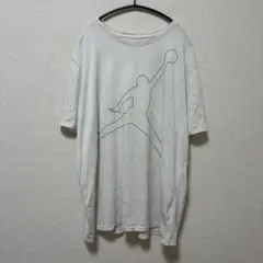 ジョーダン ビッグロゴ 半袖 クルーネック Ｔシャツ ビッグサイズ XXL 白