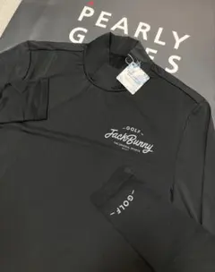 新品 パーリーゲイツ ジャックバニー Cool カットソー(5)L/黒 接触冷感