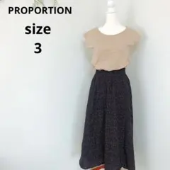 ♡PROPORTION♡ドッキングカットソーワンピース 切り替え ドット