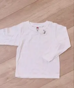 新品　白ロンT 110 長袖　カットソー　白色　発表会　運動会