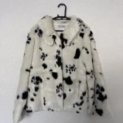【Spia Vintage】ダルメシアン柄ファーコート