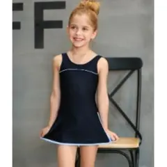 ◆ラスト１点 水色 130 新品 スクール水着 ワンピースタイプ オールインワン