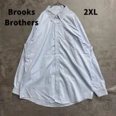ブルックスブラザーズ オックス長袖 水色 ボタンダウンシャツ 爽やか【7448