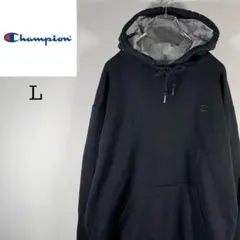チャンピオン　スウェットパーカー　プルオーバー　ワンポイント　L