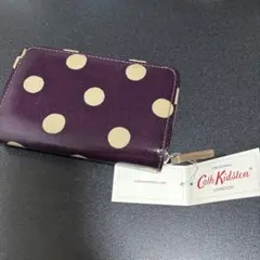 キャスキッドソン　Cath Kidston 財布 プラム水玉　新品未使用　タグ付のサムネイル