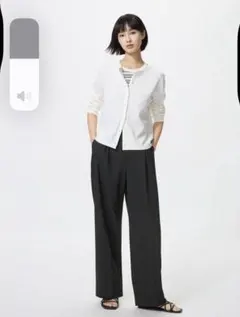 ユニクロ　タックワイドパンツ　M