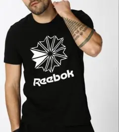 送料無料 新品 Reebok リーボック CL ビッグロゴ Tシャツ L BK