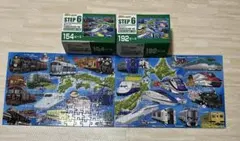 くもんのジグソーパズル STEP6 電車・列車　2セット入りのサムネイル