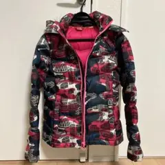 T*k様 幾何学模様 ダウンジャケット フード付き