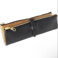 CCOMPANY LIMITEDペンケース本革イタリアンレザー 筆箱 ネイビー