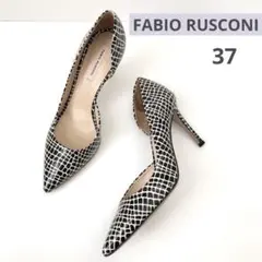 FABIO RUSCONI ☆ ポインテッドサイドオープンパンプス　37