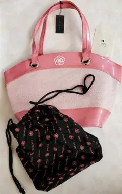 週末sale！訳有 CLATHAS.クレイサス　巾着付きトートバック　タグ付新品