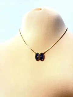GIVENCHY ジバンシィ ヴィンテージ ネックレス Gロゴ エナメル