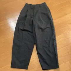 ユニクロ コントワーデコトニエ リネンブレンドタックテーパードパンツ M