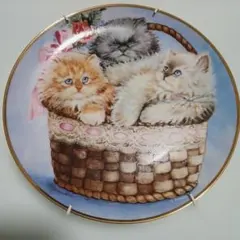 Freaking.Minte1991年三匹の可愛い子猫　飾り物、プレート未使用品