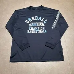 Champion ロンt 長袖tシャツ　スポーツウェア　バスケ　紺　XL