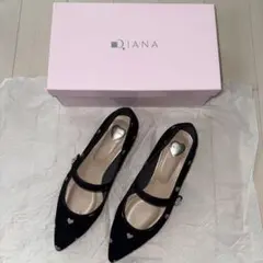 DIANA ダイアナ ビジュー付き ハート柄 パンプス ヒール シューズのサムネイル