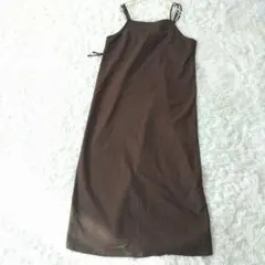 earth music & ecology キャミワンピース リネンFカーキ