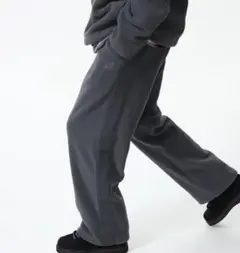 UNIQLO NEEDLES フリースワイドパンツ ダークグレー L