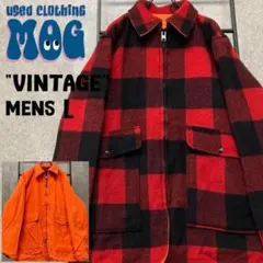 《USA製 古着》ウールリッチ ジャケット/ブルゾン メンズL チェック柄