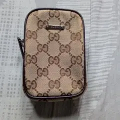 美品】GUCCI 希少 GGキャンバス シガレットケース 小物ケース ブラック