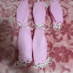 ピンク 不織布 立体型マスク 50枚セット