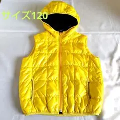 キッズジャンパー中綿ベスト　フード付　サイズ120　ユニクロ　 UNIQLO