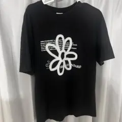 1989 STANDARD フラワープリントTシャツ　ブラック